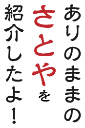 ありのままのさとやを紹介したよ！